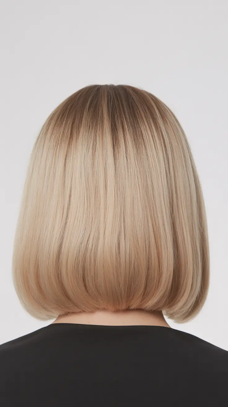 dreamy spring bob haircuts 2026 Blunt Blonde Bob with Clean Spring Brightness