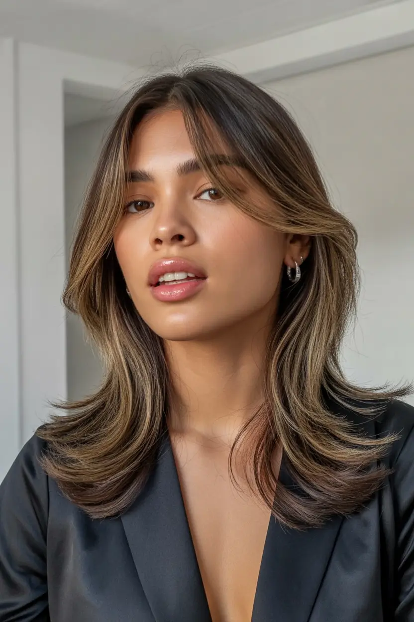 Haircolor Soft Mocha Layers With Yet-Subtle Brightening