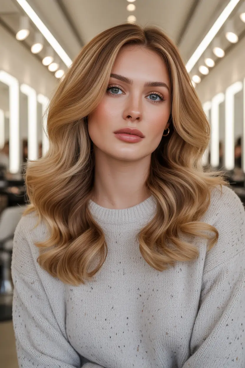 Haircolor Golden Vanilla Blonde for a Fresh Spring Glow