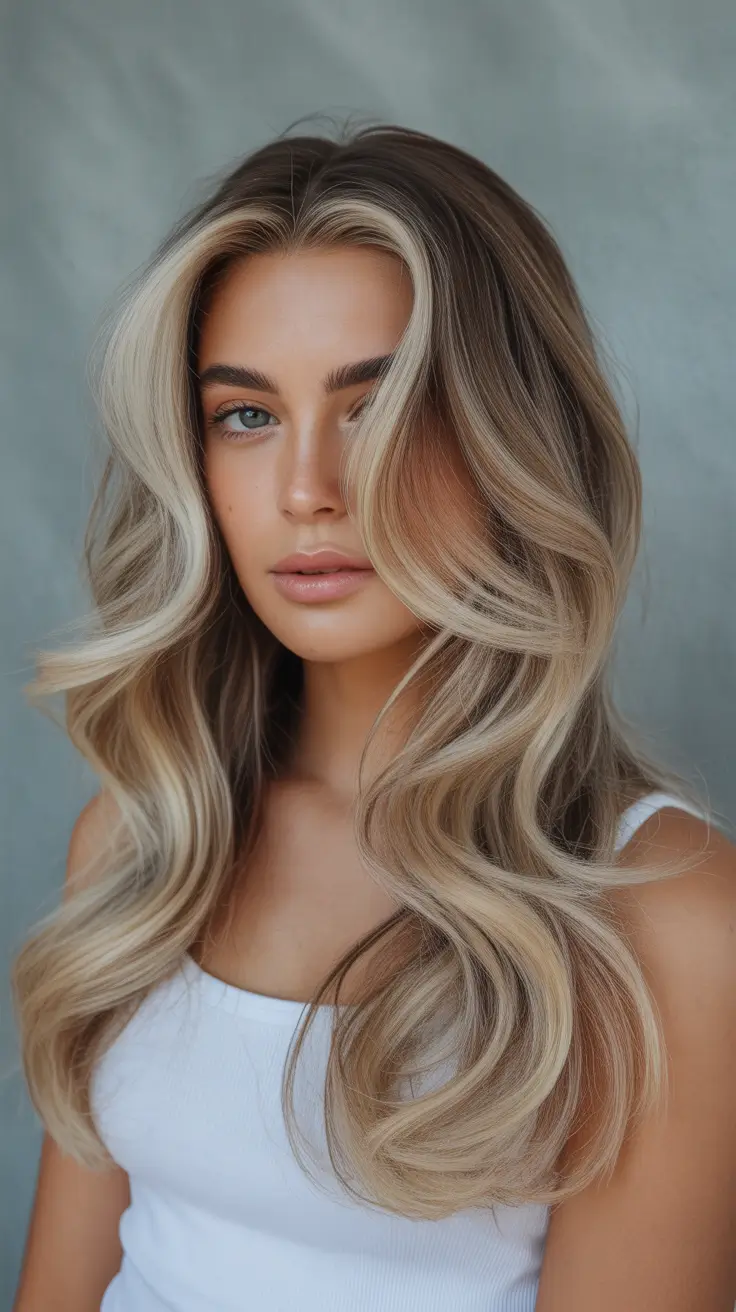 Haircolor Soft Face-Framing Blonde with Airy Waves
