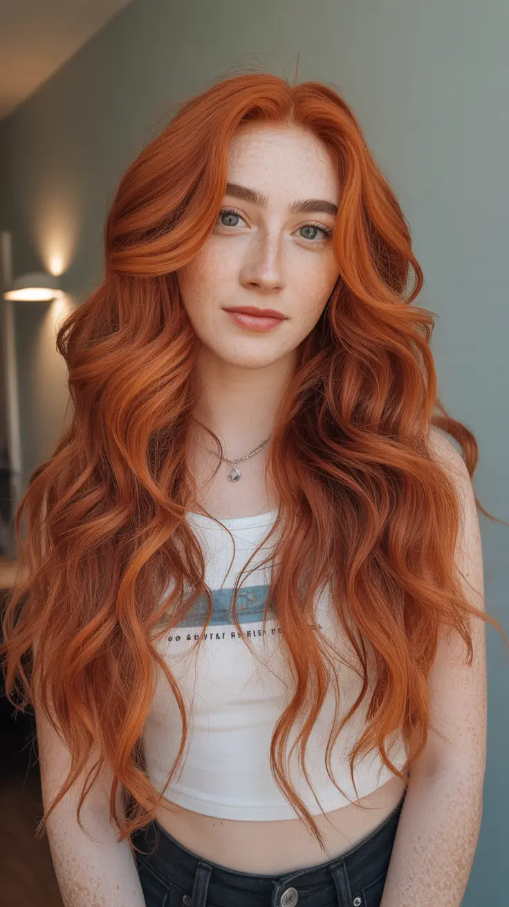 easy spring long haircuts styles 2026 Textured Red Length With Modern Spring Layers
