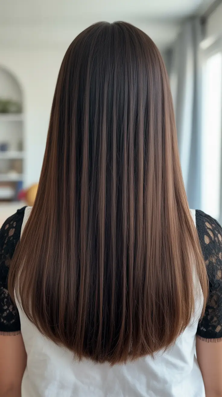 easy spring long haircuts styles 2026 Ultra-Straight Length With Precision Ends