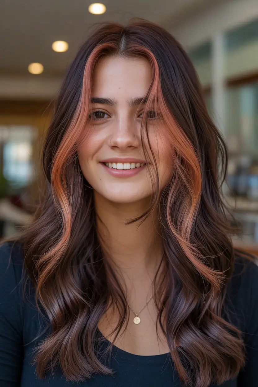 balayage Soft Ember Face-Frame Glow
