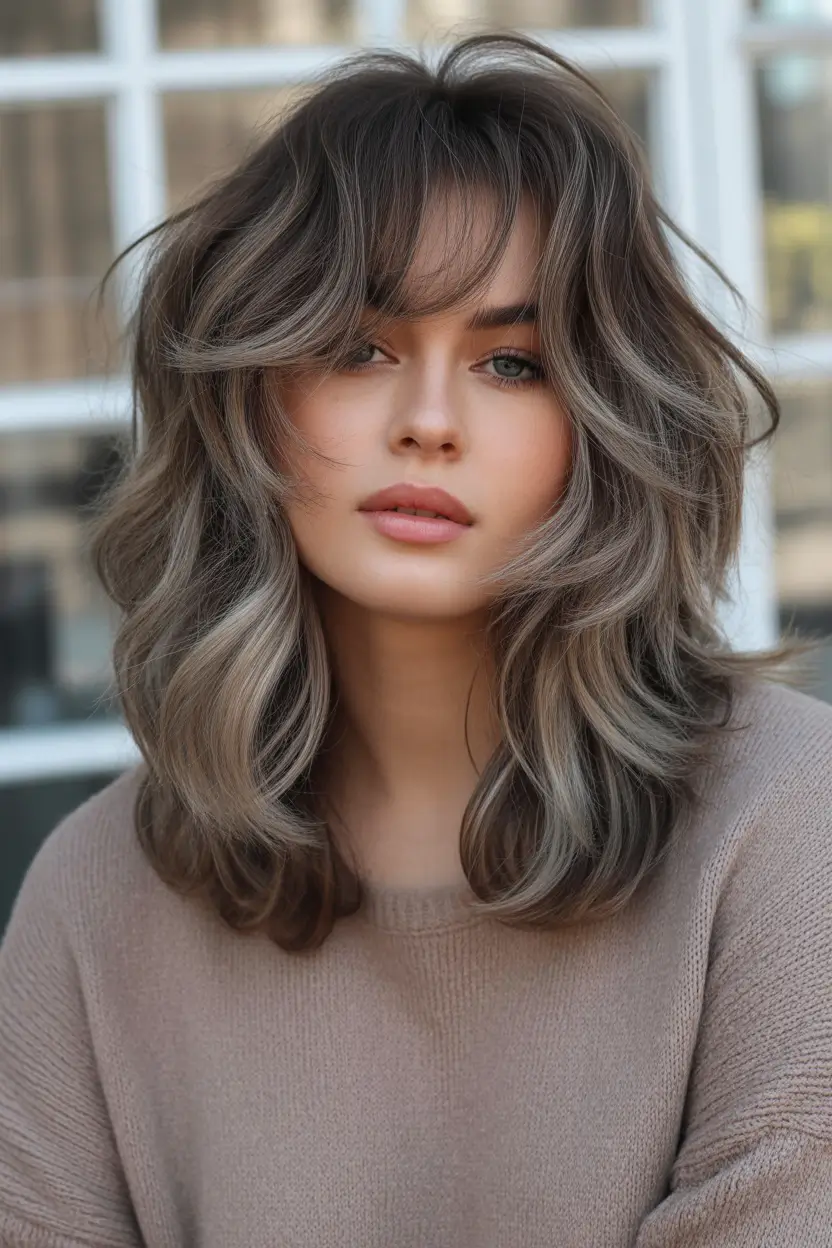 balayage Cool Birch Layered Dimension