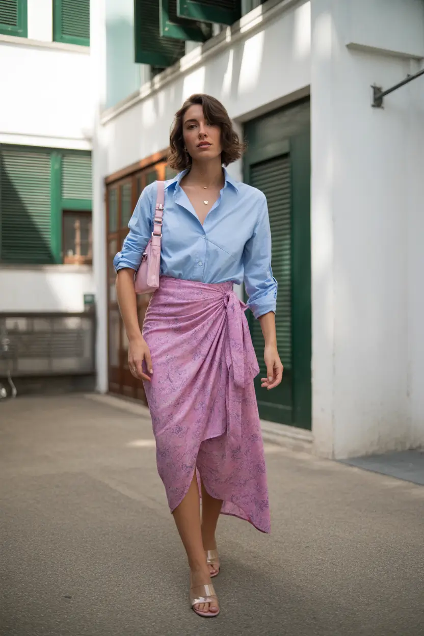 2026 Romantic Wrap Skirt Energy for Warm Spring Cities