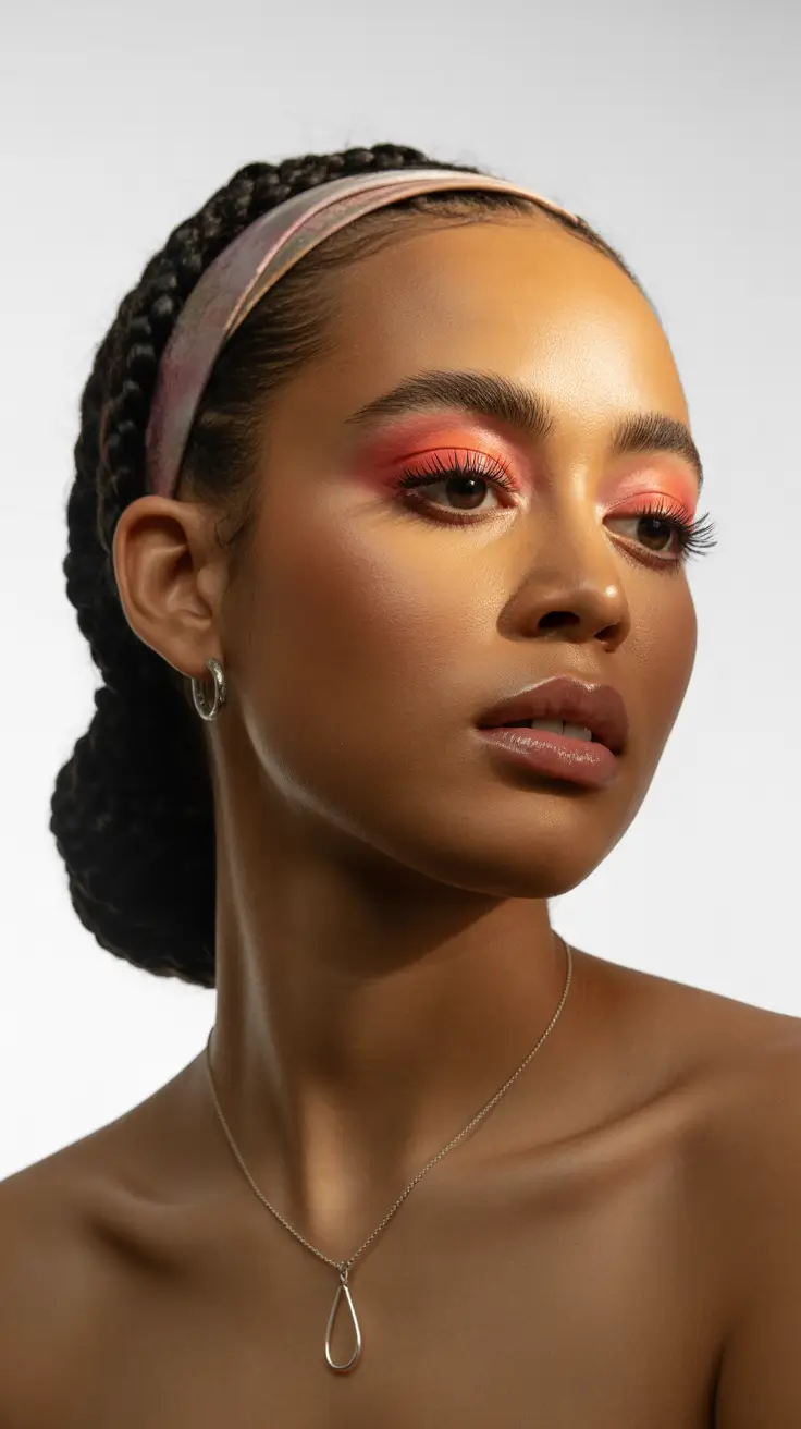 sophisticated spring hairstyle for black women 2026 braided headband bun