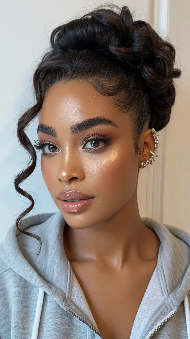 sophisticated spring hairstyle for black women 2026 twisted updo
