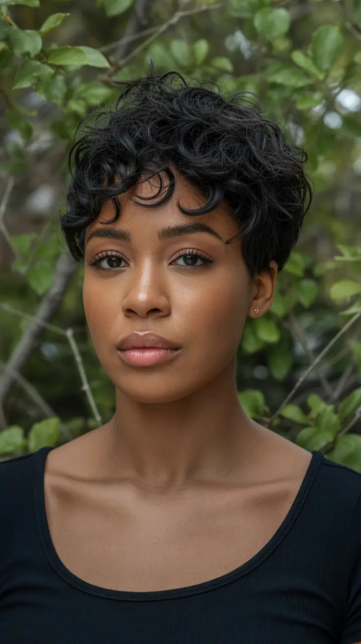 sophisticated spring hairstyle for black women 2026 natural pixie cut