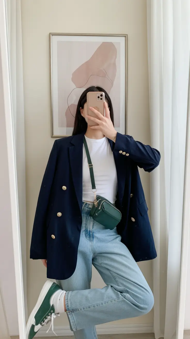 2026 Navy Blazer Strength With Laid-Back Spring Energy