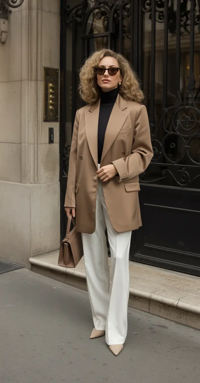 2026 Classic Camel Layers With Refined Spring Minimalism