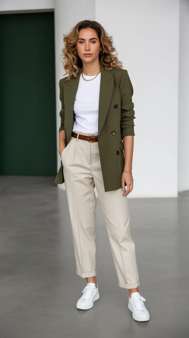 2026 Olive Green Confidence for a Polished Spring Look