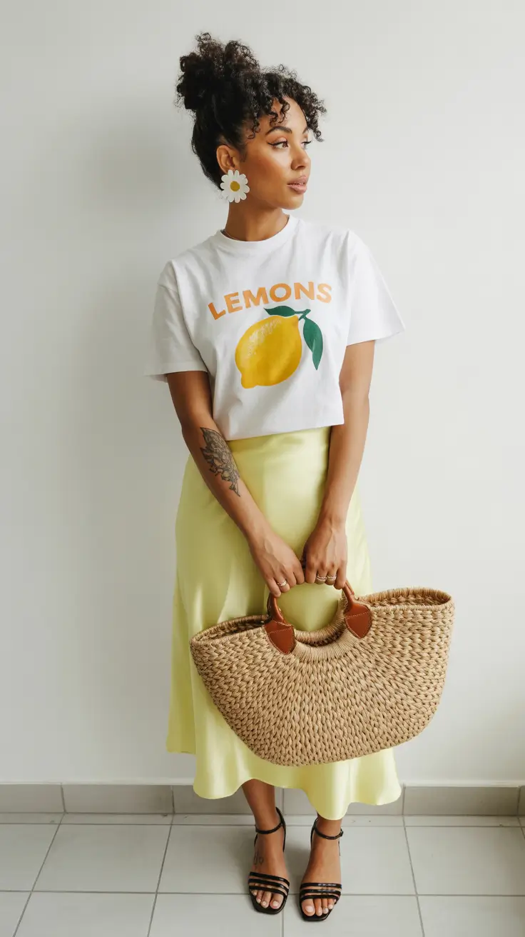 stunning spring outfits for black women 2026 - Fresh Lemon Palette With Easy Spring Whimsy