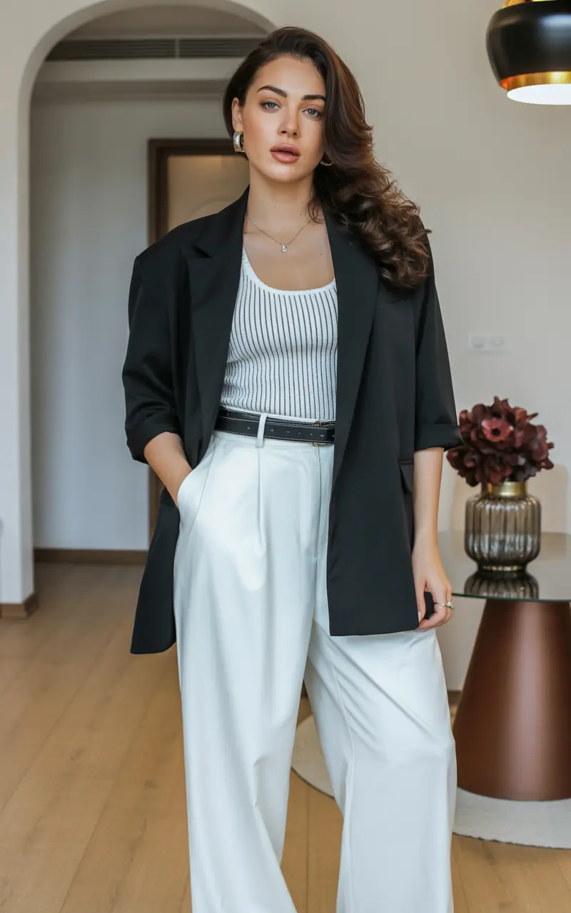 Women 2026 Black and White Contrast With Easy Elegance