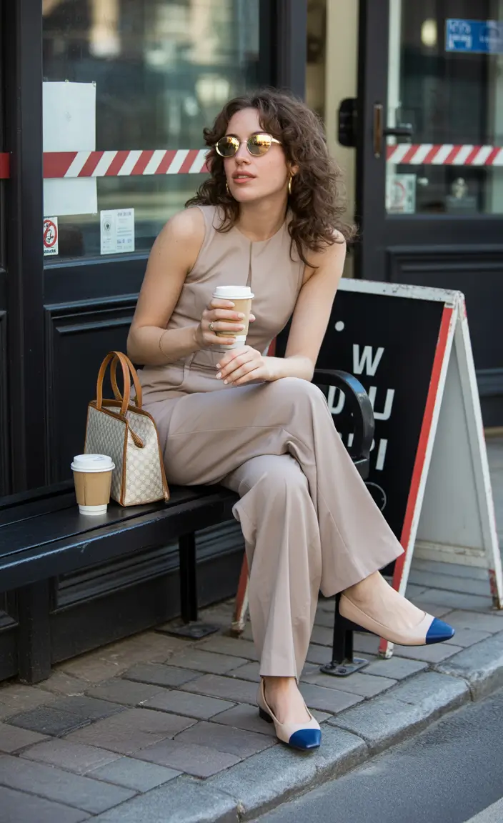 Women 2026 Soft Monochrome Elegance in Warm Taupe Tones