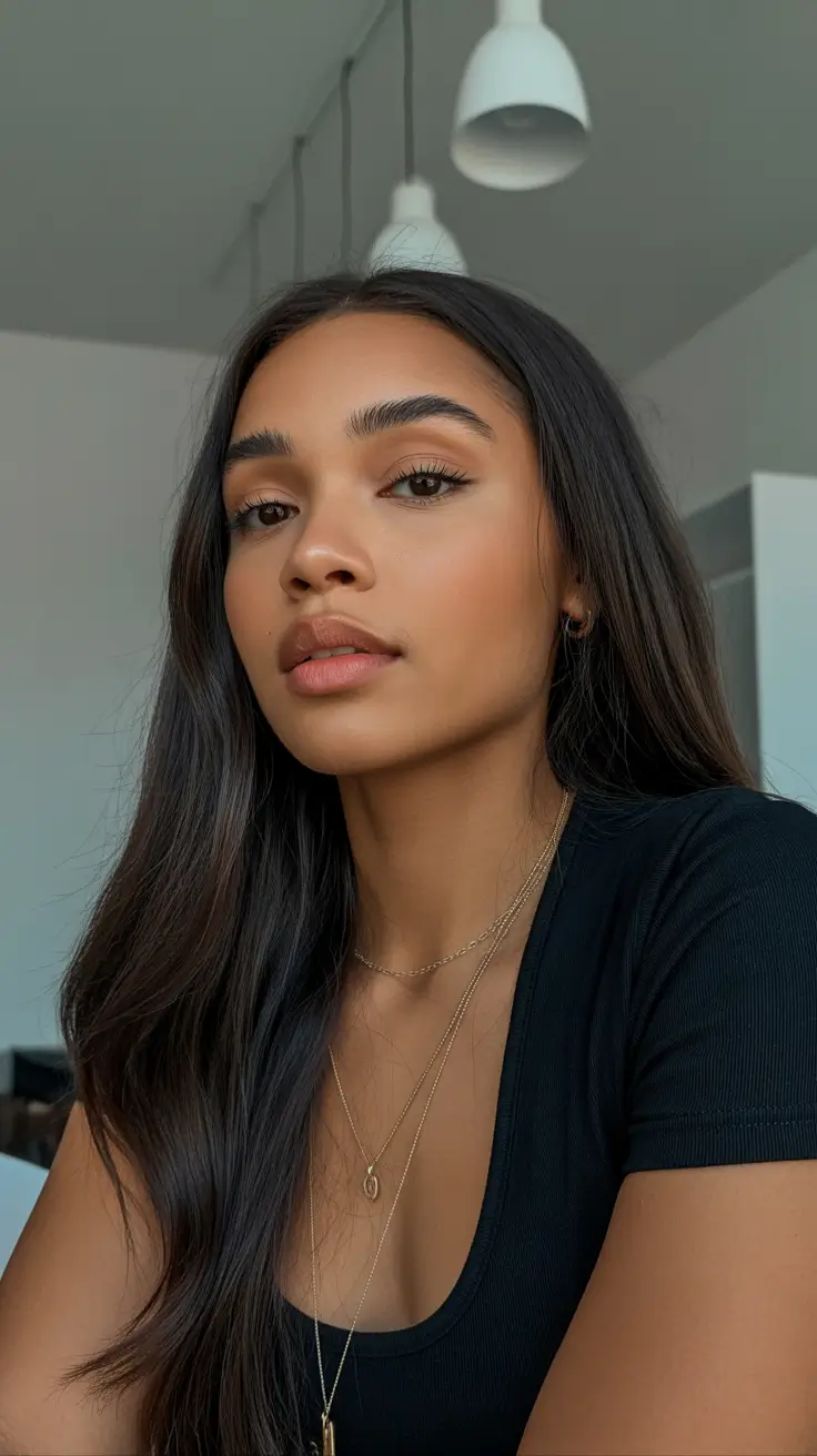 cool spring hair color for dark skin 2026 Deep Espresso Gloss - The Quiet Luxury Color of Spring