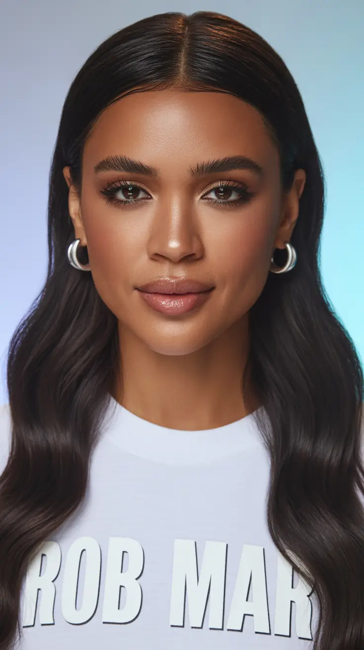 cool spring hair color for dark skin 2026 Classic Rich Brunette Shine with Timeless Elegance