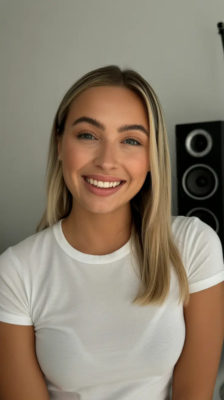 spring hair color for tan skin Soft Honey Blonde