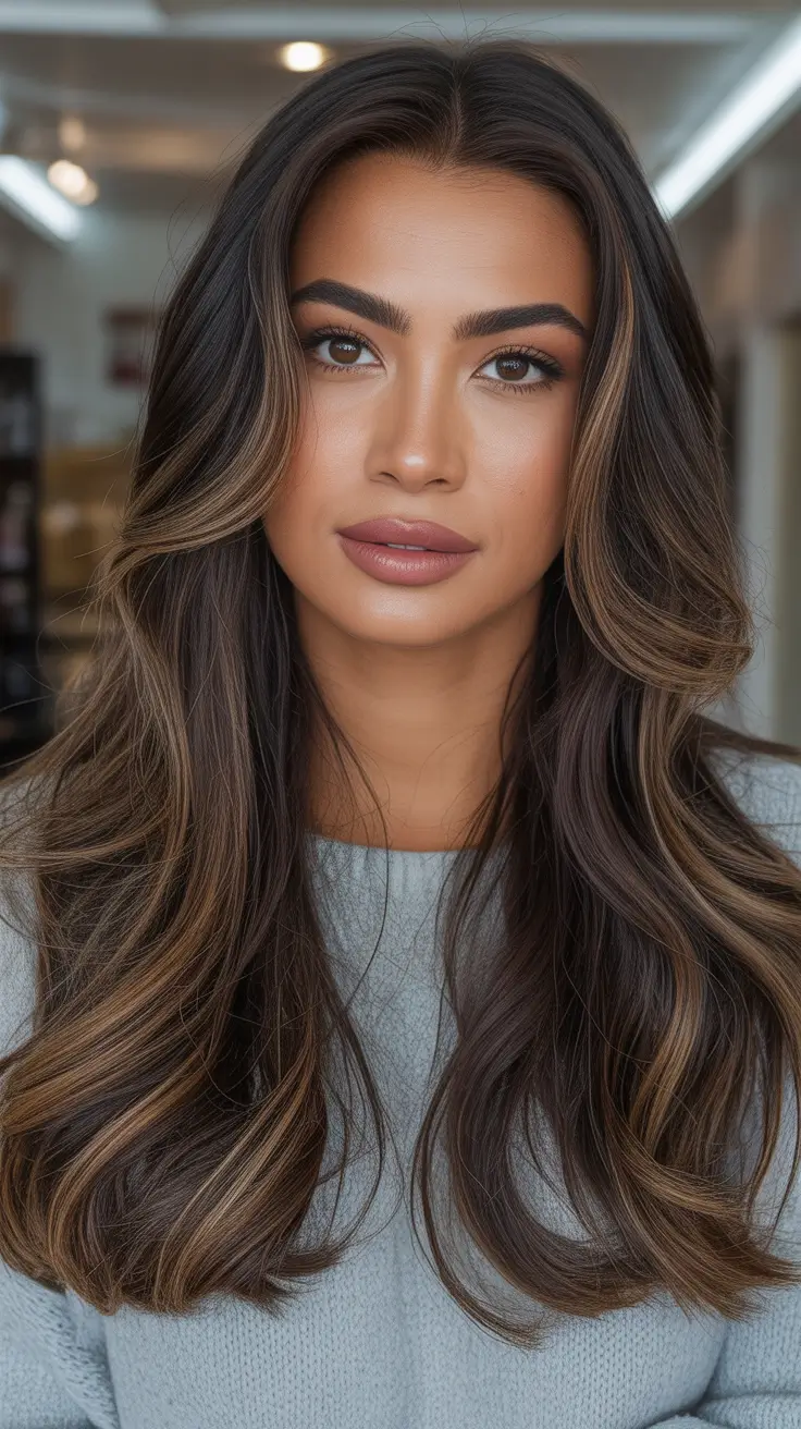spring hair color for tan skin Chocolate Mocha Balayage