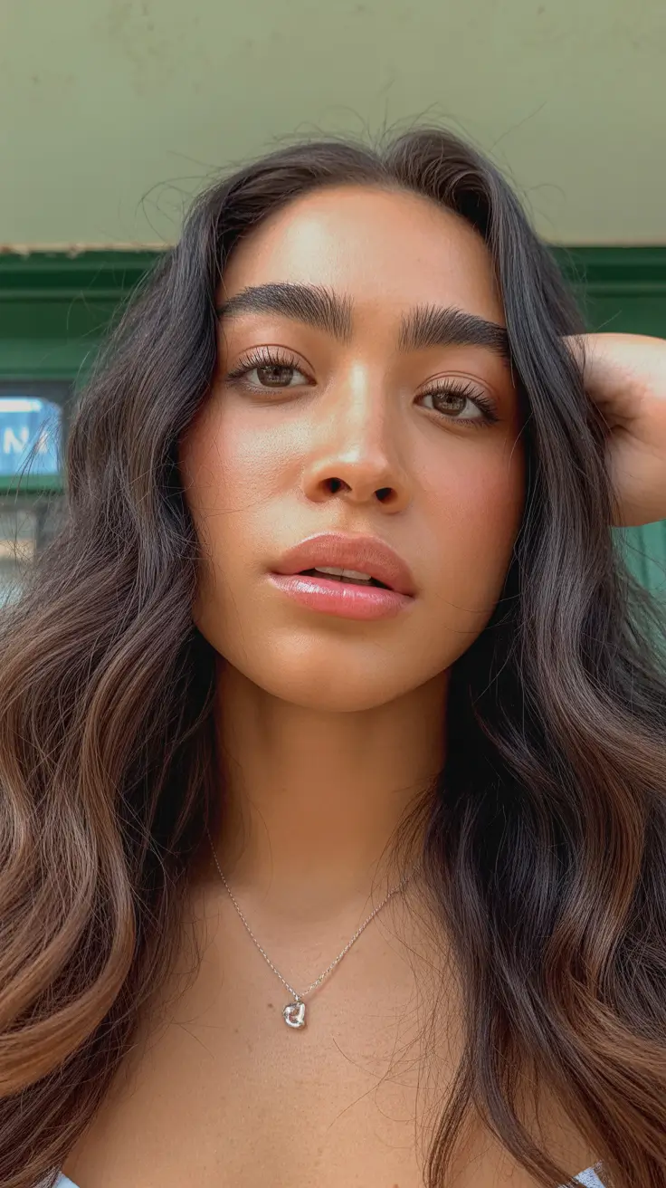 dreamy spring hair color warm skin tone 2026 Caramel Balayage with Sunlit Warm Dimension