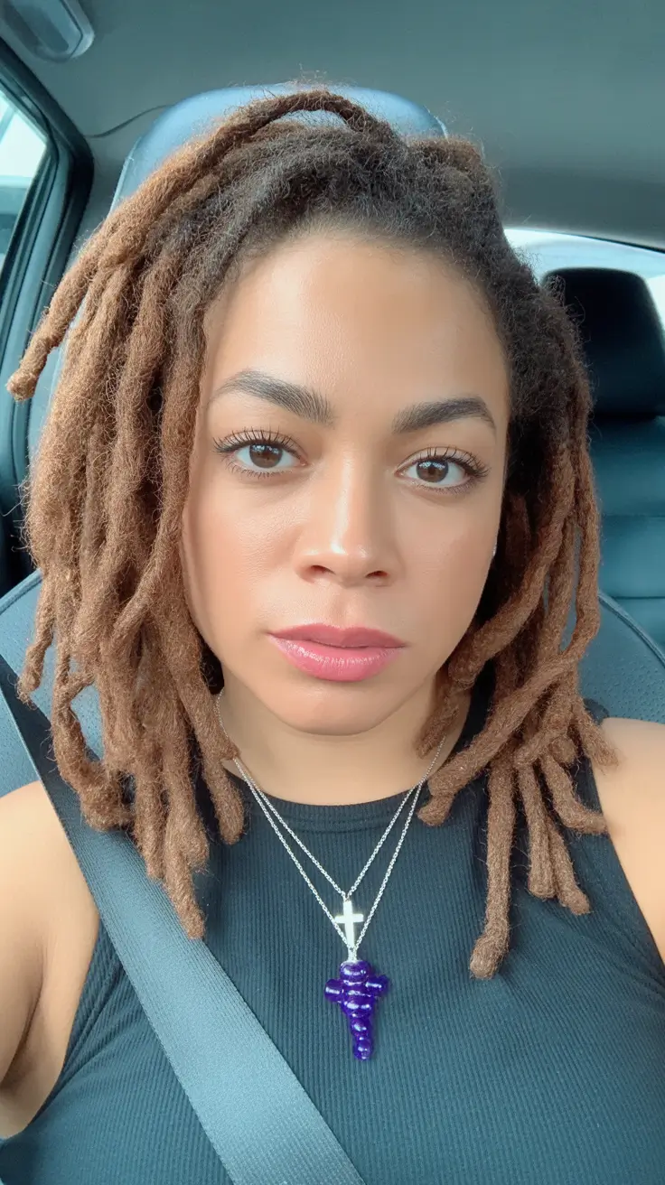 spring hair color on brown skin Warm Caramel Locs for Natural Spring Dimension