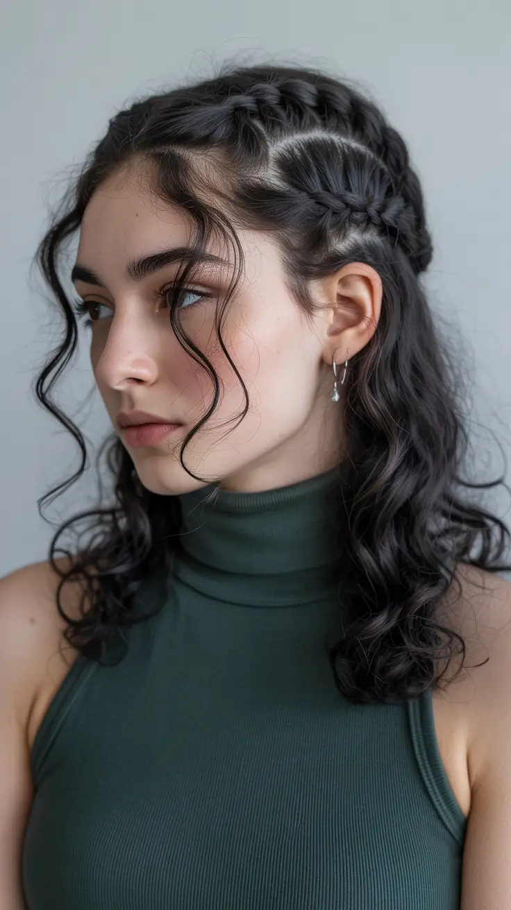 gorgeous spring hair color light skin 2026 Glossy Red Brown Braided Waves for Natural Spring Depth