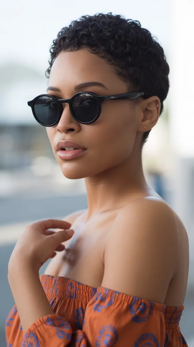 pretty spring pixie haircuts 2026 Ultra Short Curly Pixie With Natural Spring Energy