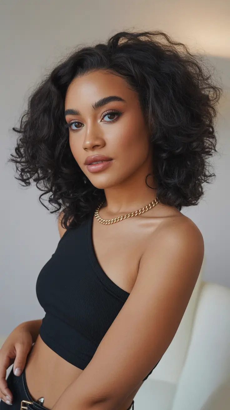 summer hair color ideas 2026 sun kissed Natural Volume Curls for Dark Summer Texture