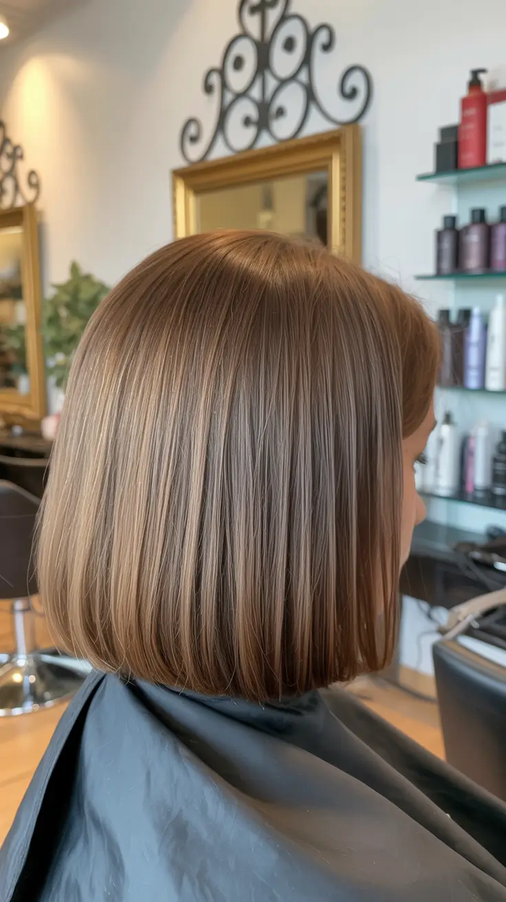 summer hair color ideas for brunettes 2026 sun kissed Soft Sun-Kissed Precision Bob