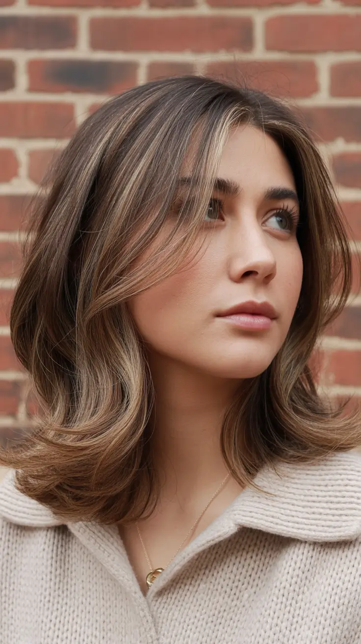 spring brown hair color with highlights layered brunette