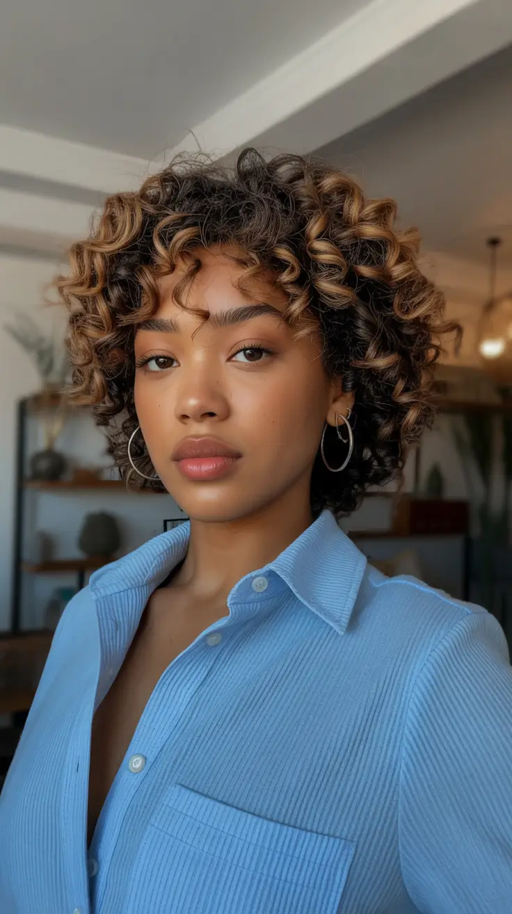 spring brown hair color 2026 curly brunette halo