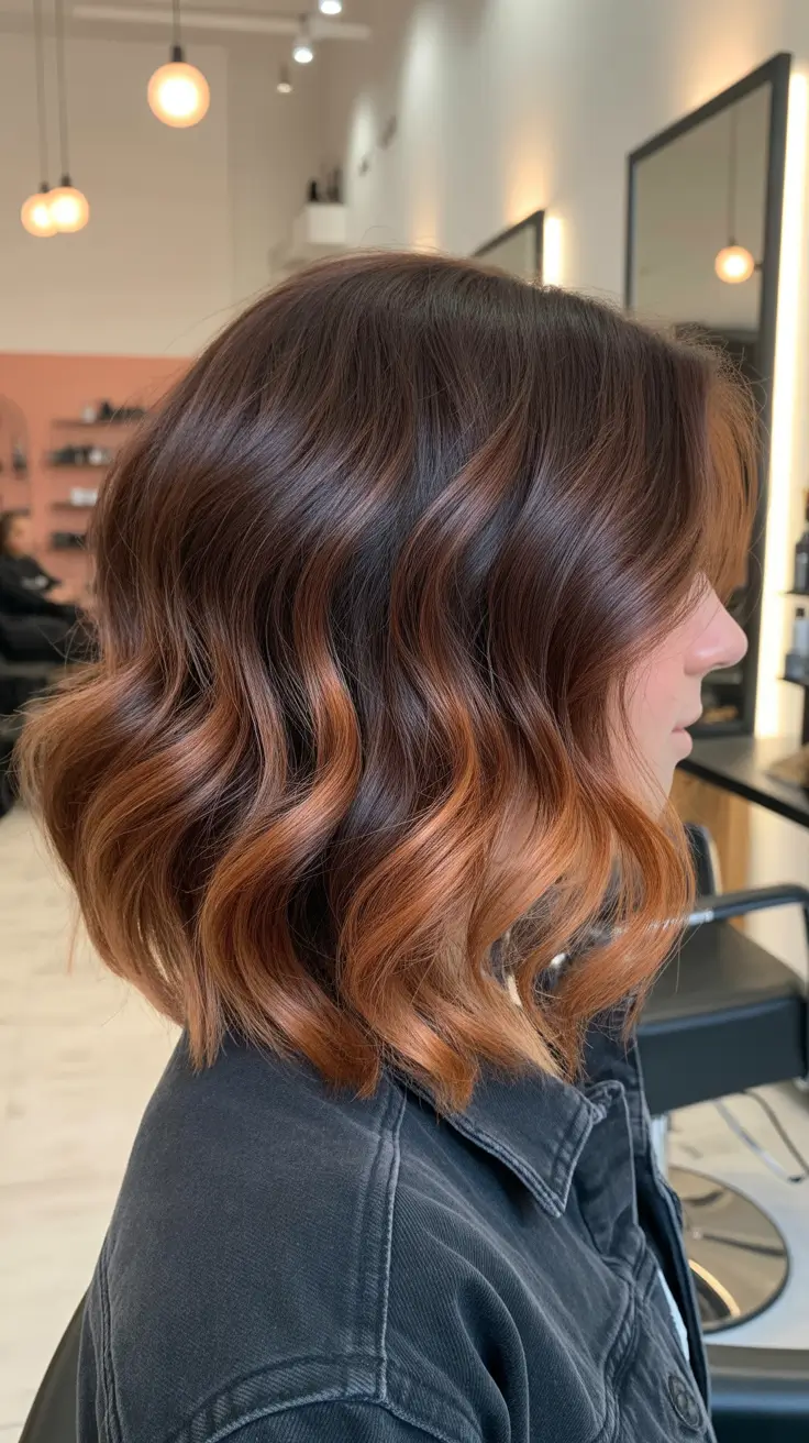 bright spring hair color brown chocolate waves