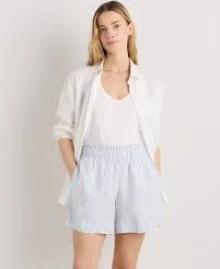 shorts 100% European Linen High Waisted Shorts Quince $32