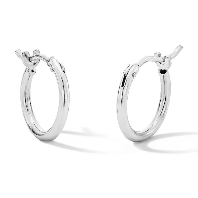 accessory 10K White Gold Hoop Earrings Banter by Piercing Pagoda $55