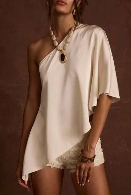 one shoulder top 12th Tribe Anya One Shoulder Top 12th Tribe $64