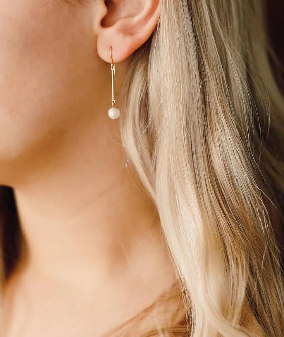 accessory 14K Gold Filled Minimalist Pearl Drop Earrings Etsy - roundabout $33