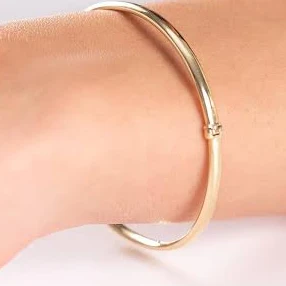 accessory 14K Gold Minimalist Bangle Bracelet Etsy - Seller $821.74
