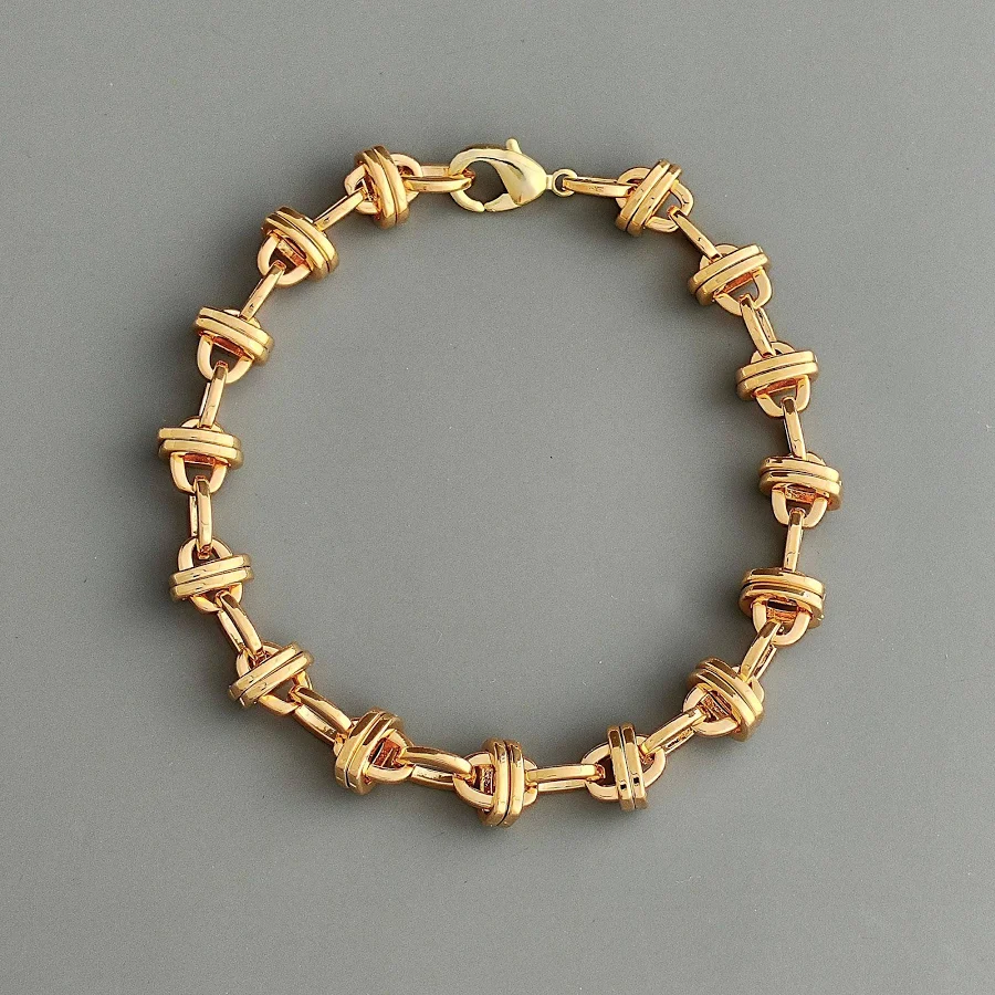 accessory 18K Gold Chunky Thick Chain Bracelet Etsy - JucaaDesigns $42.23