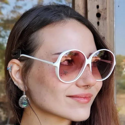 accessory 1970s Disco Oversized Sunglasses Etsy - Seller $118