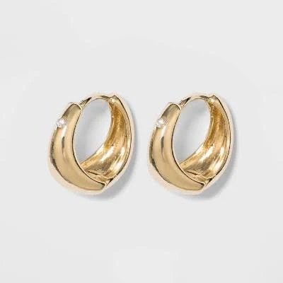 accessory A New Day Gold Hoop Earrings Target $7.99
