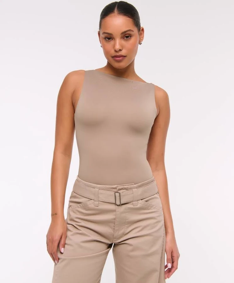 bodysuit Abercrombie & Fitch Women's Sculpt Matte Bodysuit Abercrombie & Fitch $50