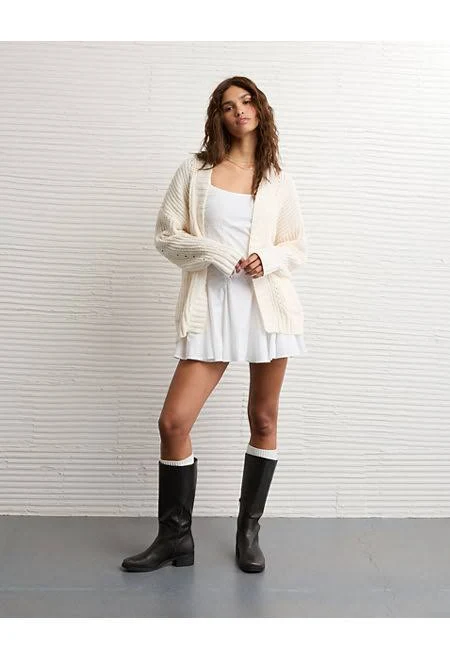 outerwear AE Chenille Cardigan Sweater American Eagle Outfitters $29.99