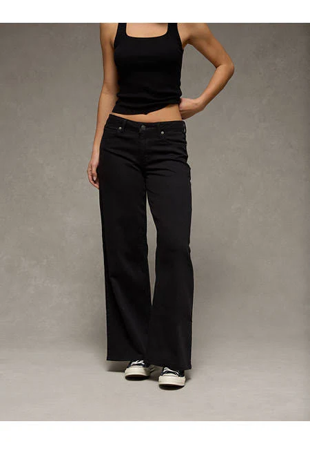 wide leg pants AE Dreamy Drape Stretch Low-Rise Ultra Wide-Leg Pant Women's American Eagle Outfitters $29.97