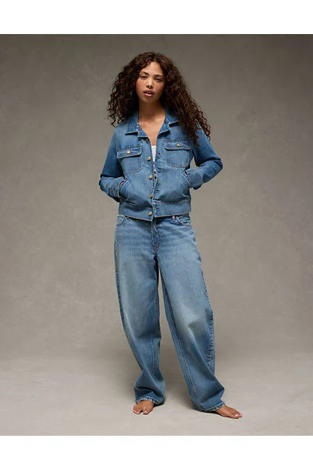 outerwear AE Women's Preppy Denim Jacket American Eagle Outfitters $66.45