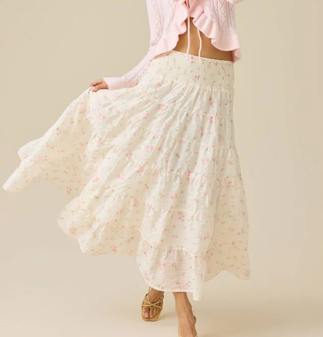 skirt Altar'd State Tiered Floral Midi Skirt Altar'd State $74