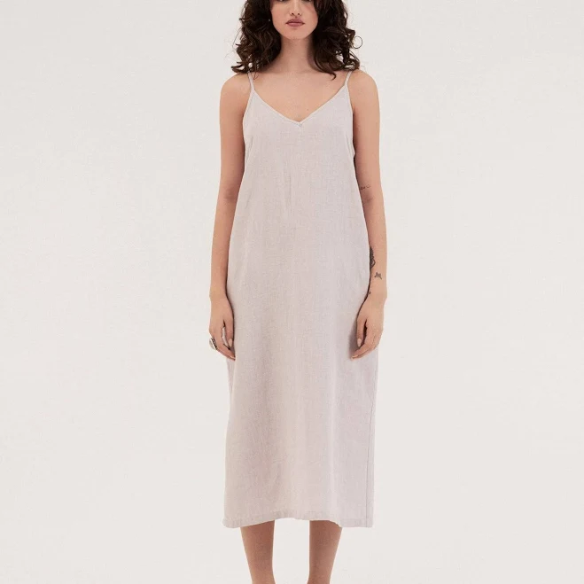 linen outfit Amourlinen Jakarta long dress AmourLinen $115