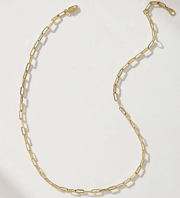 accessory Ana Luisa Laura Bold 14K Gold Plated Link Chain Necklace Anthropologie $85