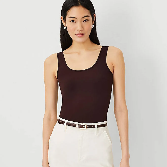 scoop neck top Ann Taylor Women's Modern Seamless Tank Top Ann Taylor $20.65