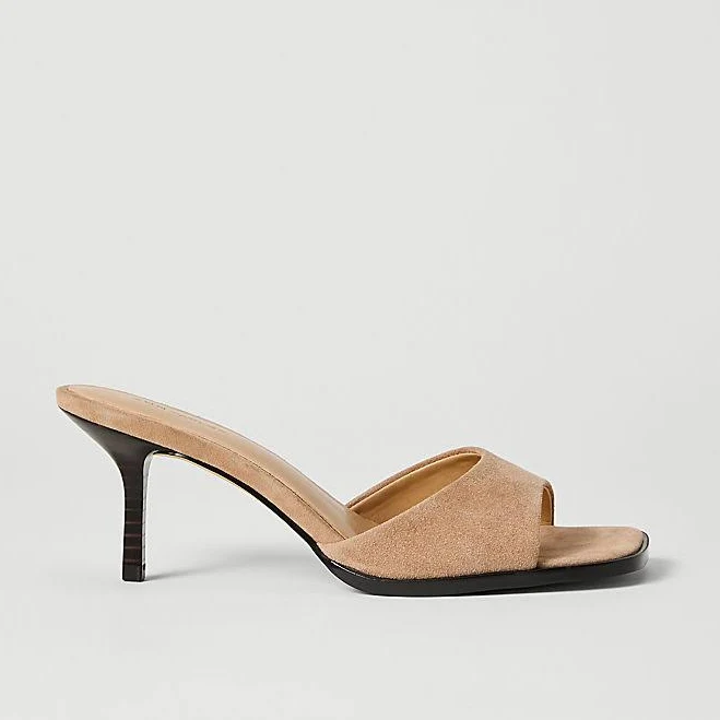 shoes Ann Taylor Women's Suede Mule Sandal Ann Taylor $79