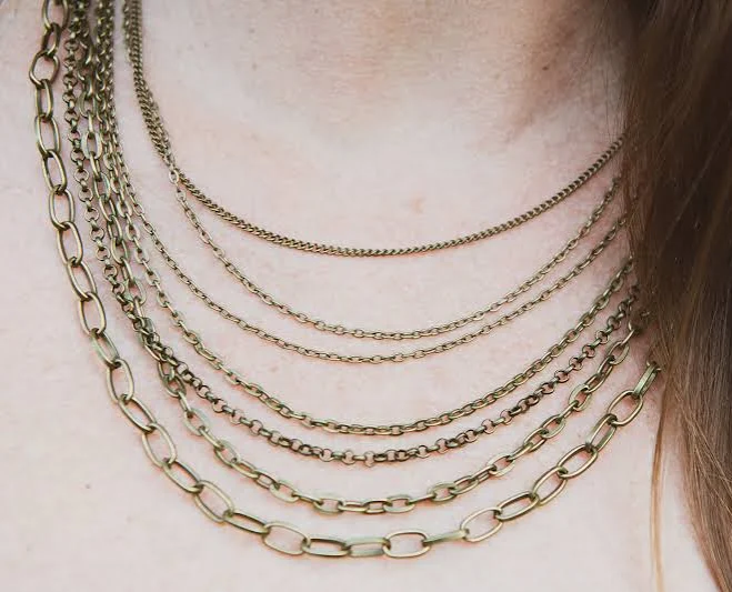 accessory Antique Bronze 7 Layer Necklace Etsy - Seller $37