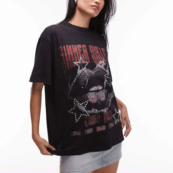 t-shirt ASOS Oversized T-Shirt with Band Graphic ASOS $26.59